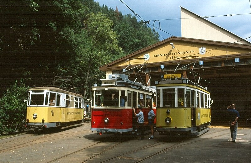 Kirnitzschtalbahn, vozovna, 26.7.2003